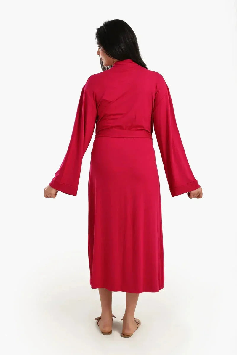 Long Sleeves Plain Robe - Carina 9