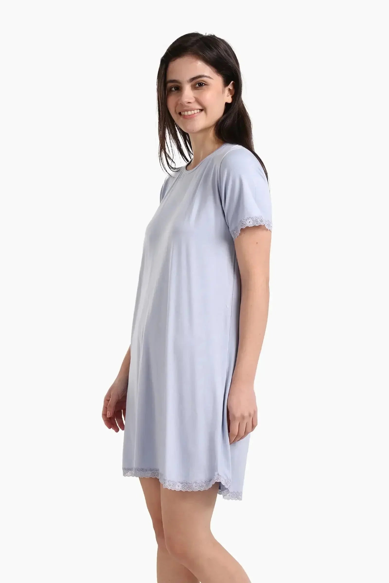 Carina - Lightweight Nightgown with Lace 20