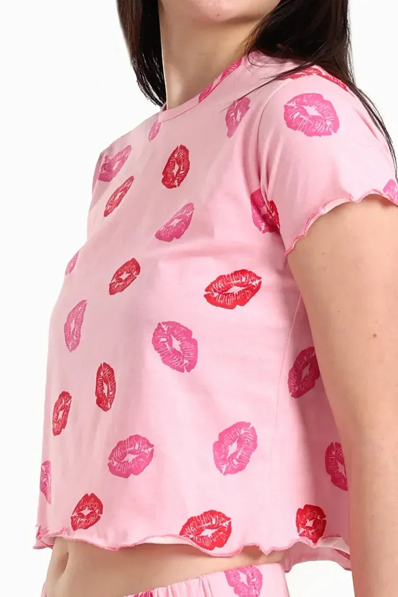 Carina - Printed Lips Pyjama Set 4