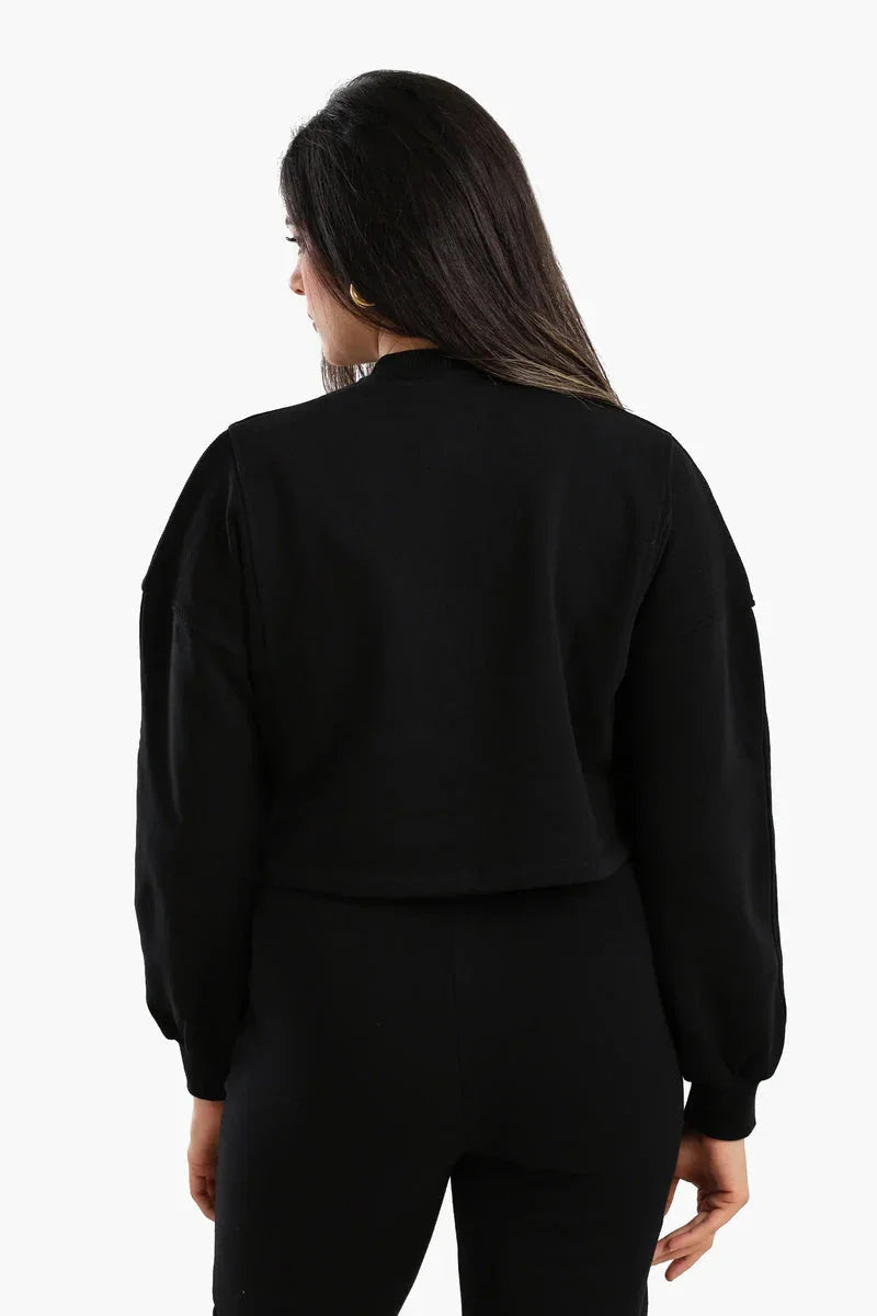 Carina - Cropped Cotton Sweatshirt 5