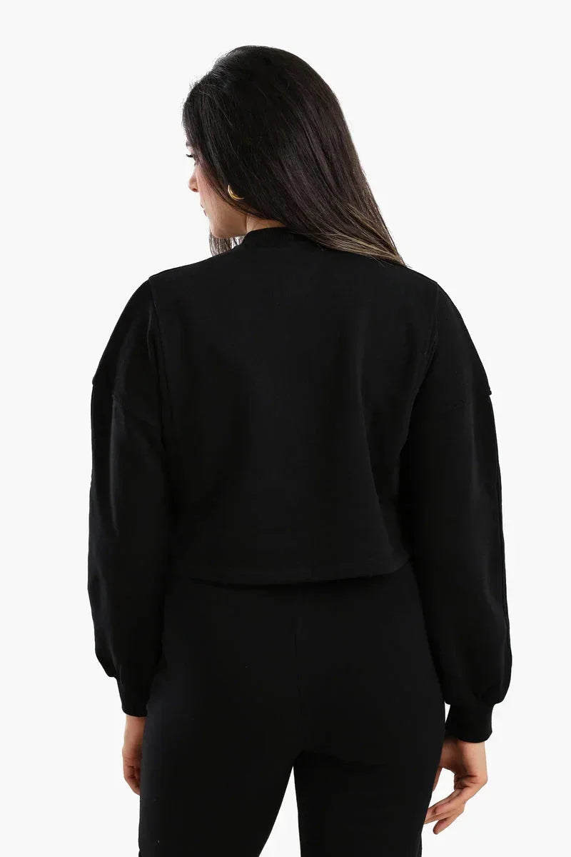 Cropped Cotton Sweatshirt - Carina 5