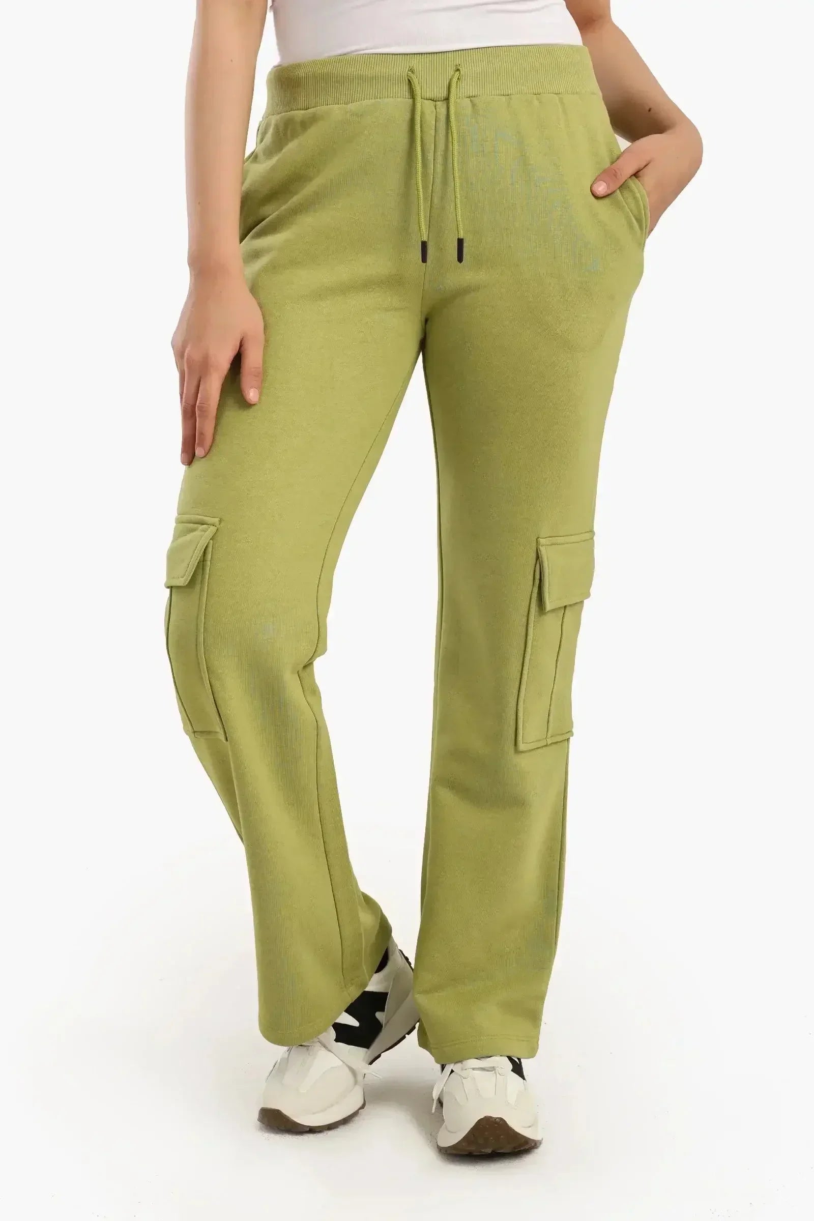 Carina - High-Waisted Cotton Pants 1