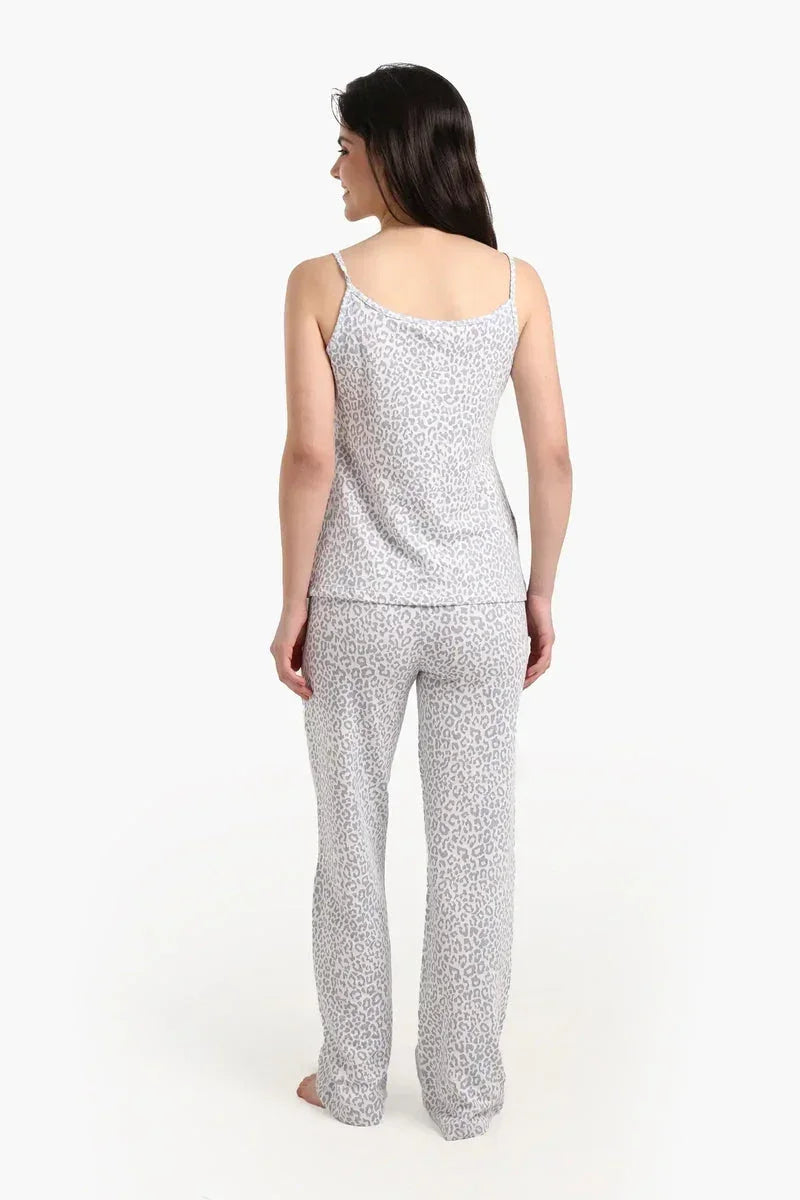 Leopard Print Lace Pyjama Set - Carina 3