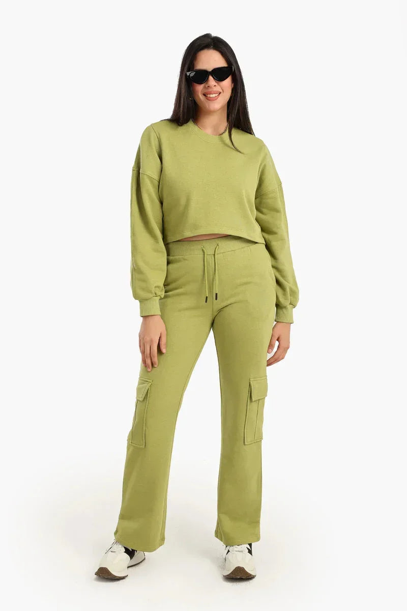 Cropped Cotton Sweatshirt - Carina 10