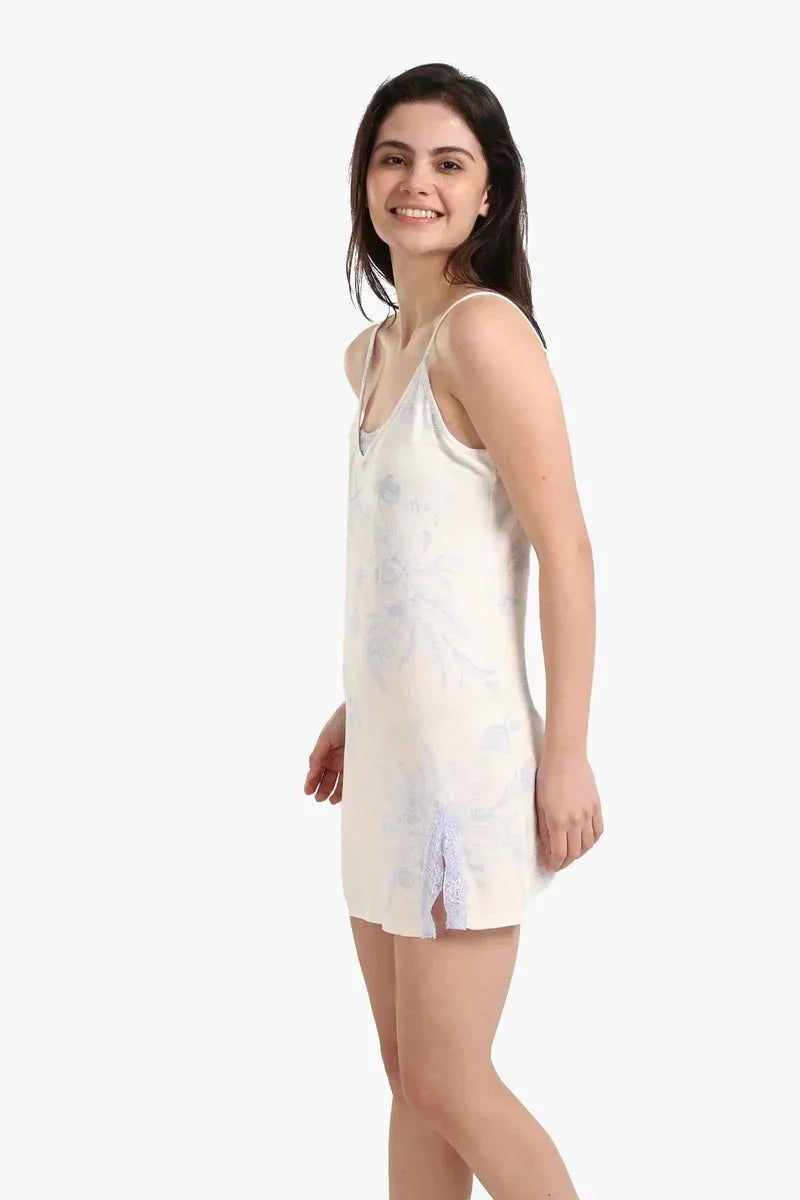 Carina - Floral Print Short Nightgown 5
