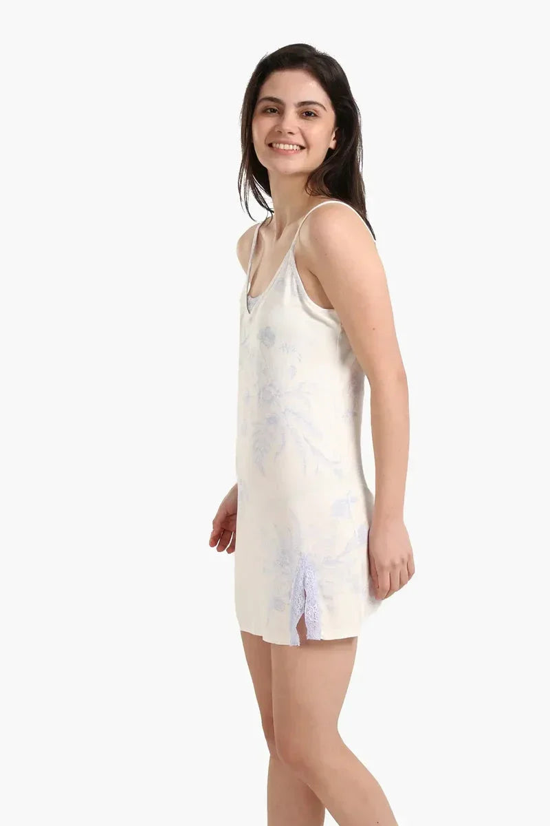 Carina - Floral Print Short Nightgown 5