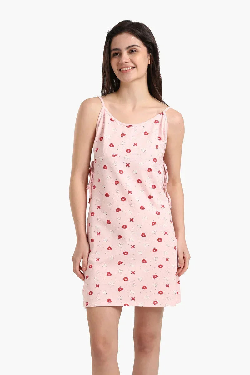 Charming Printed Cotton Nightgown - Carina 1