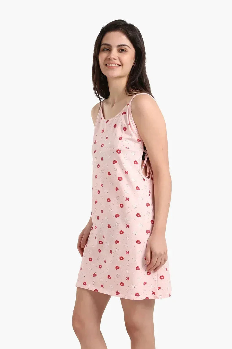 Charming Printed Cotton Nightgown - Carina 5