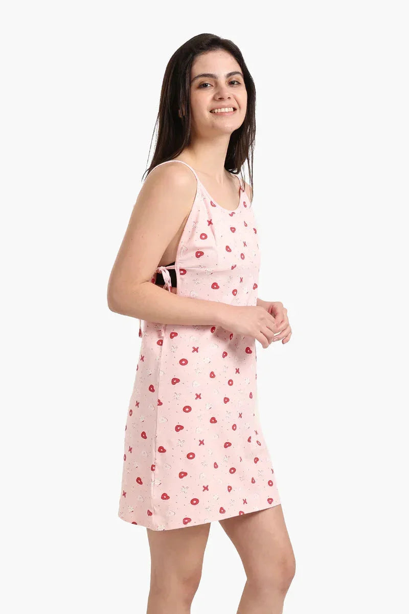 Charming Printed Cotton Nightgown - Carina 2