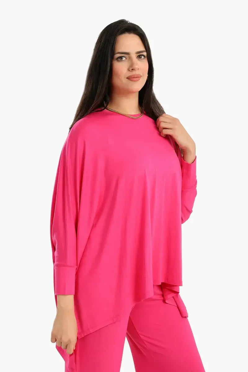 Asymmetrical Lounge Poncho - Carina 4