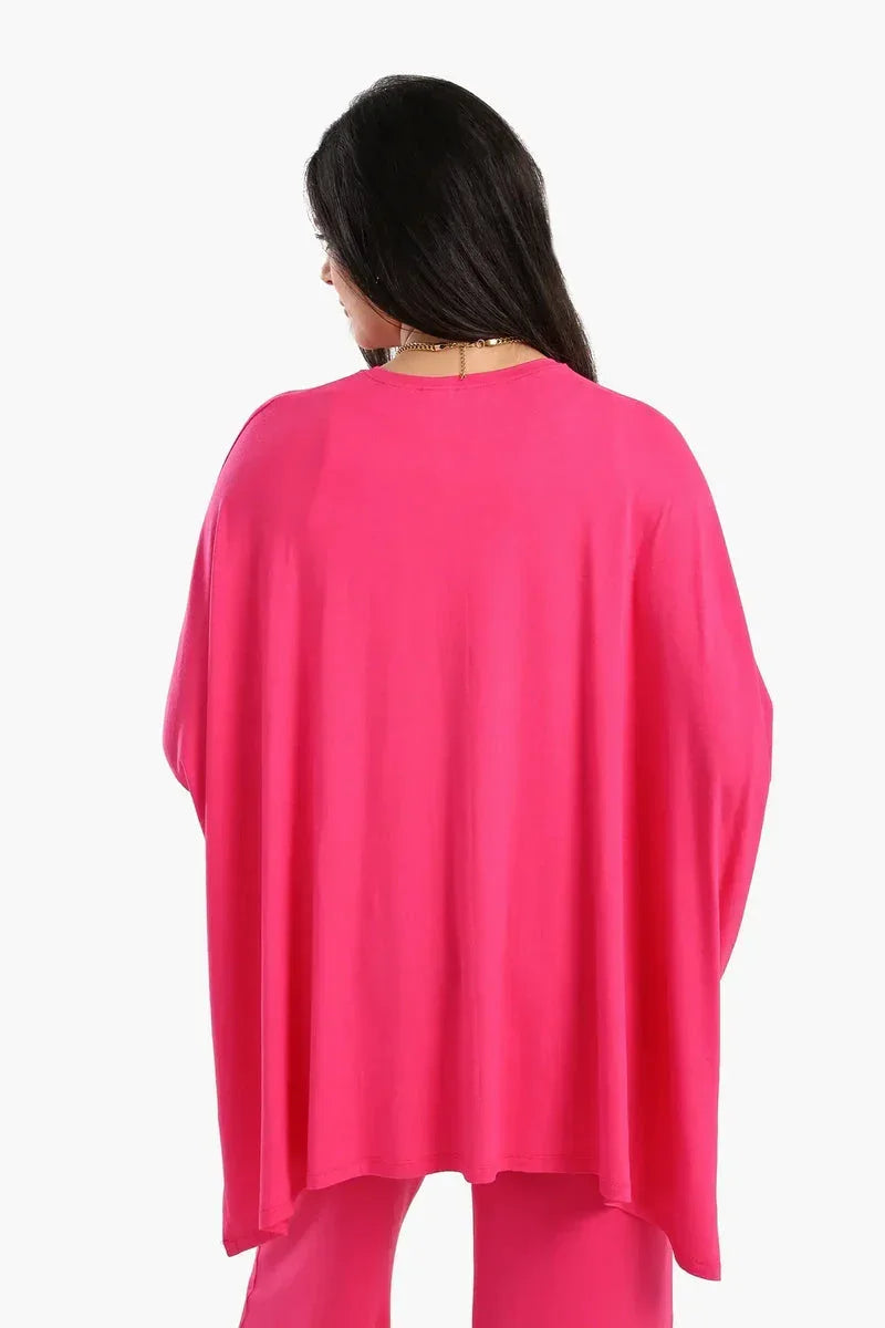 Asymmetrical Lounge Poncho - Carina 6