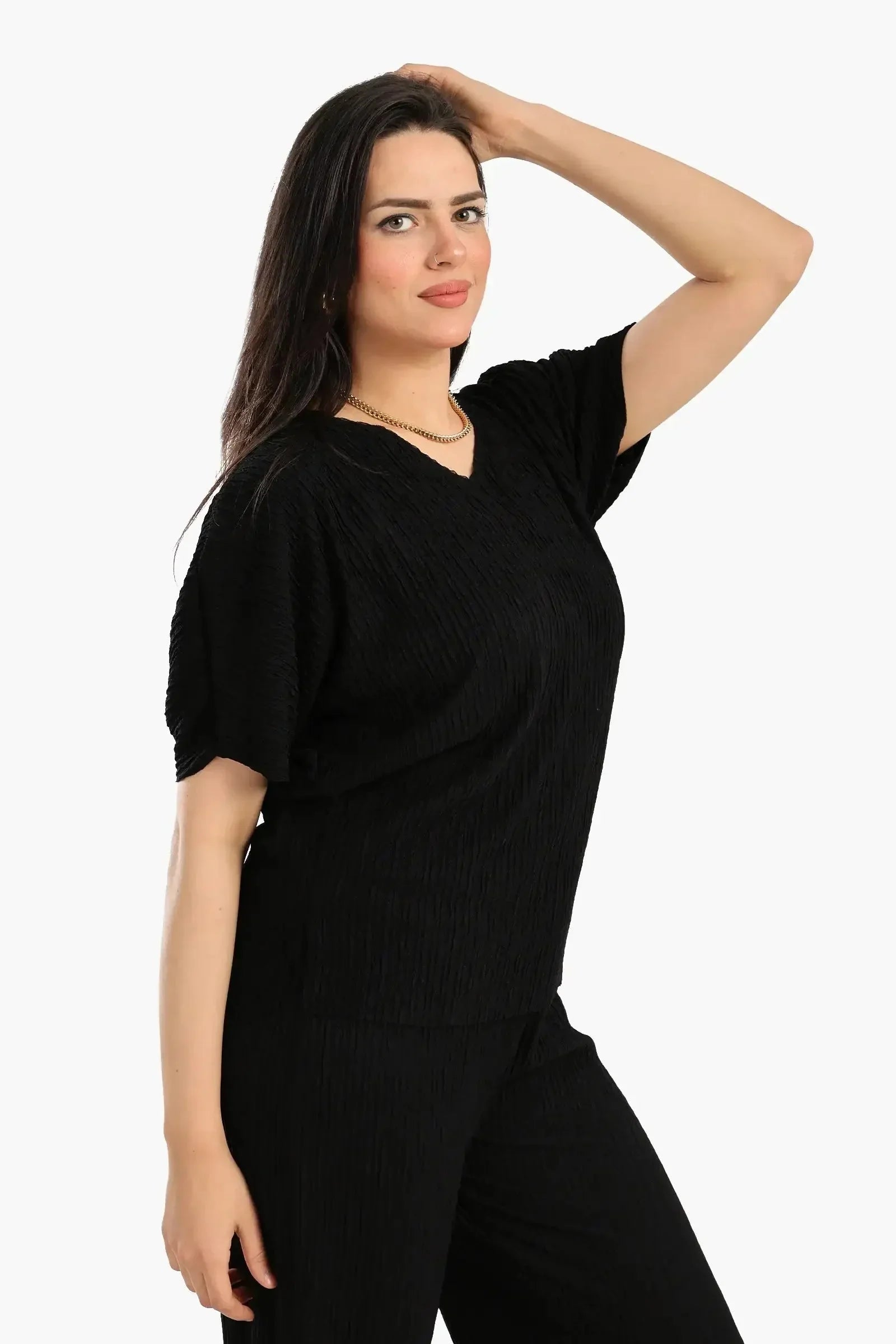 Carina - Ribbed Lounge Blouse 2