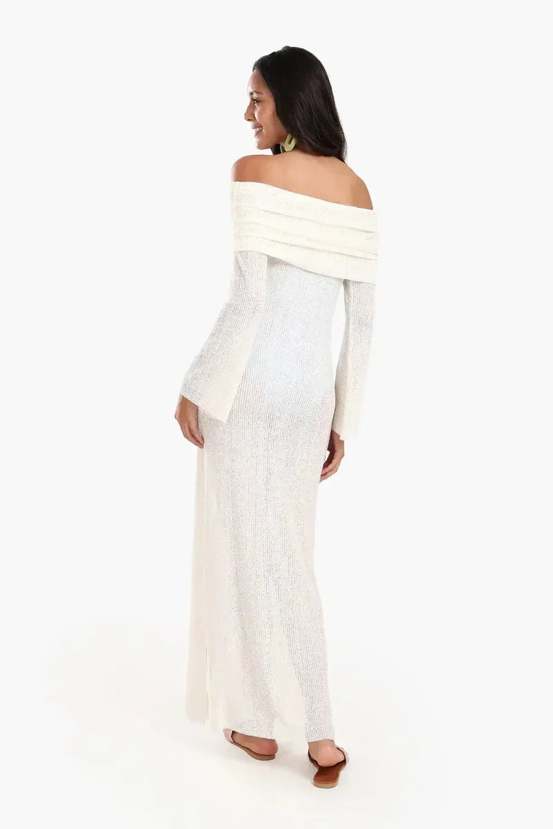 Off-Shoulder Maxi Beach Dress - Carina 6