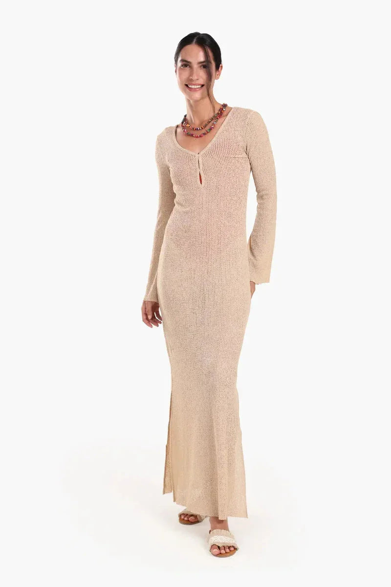 Carina - Knitted Long Beach Dress 3