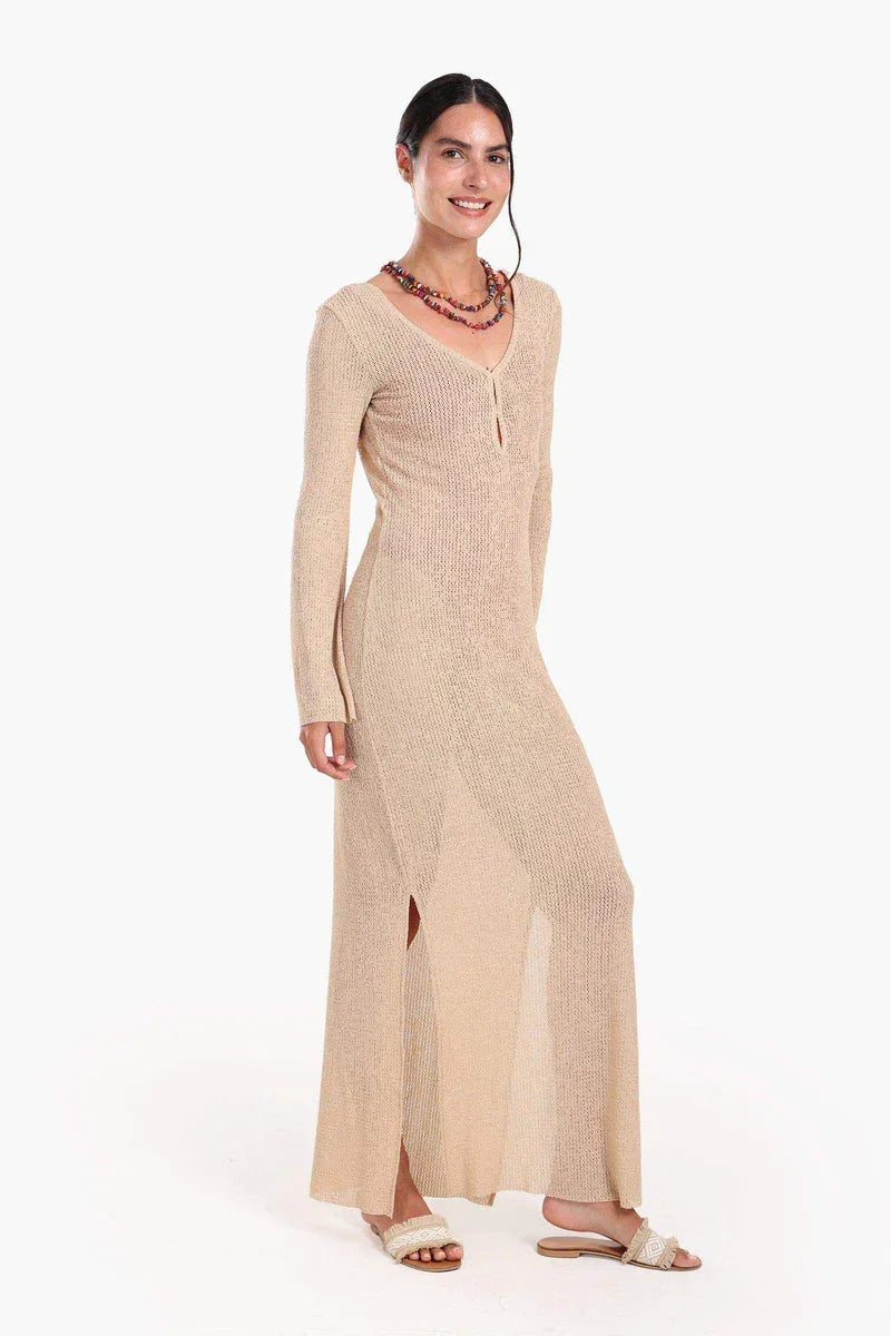 Knitted Long Beach Dress - Carina 12