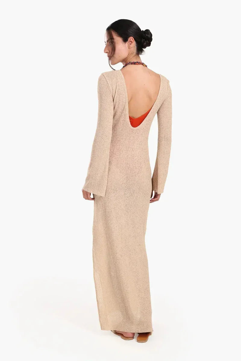 Knitted Long Beach Dress - Carina 9