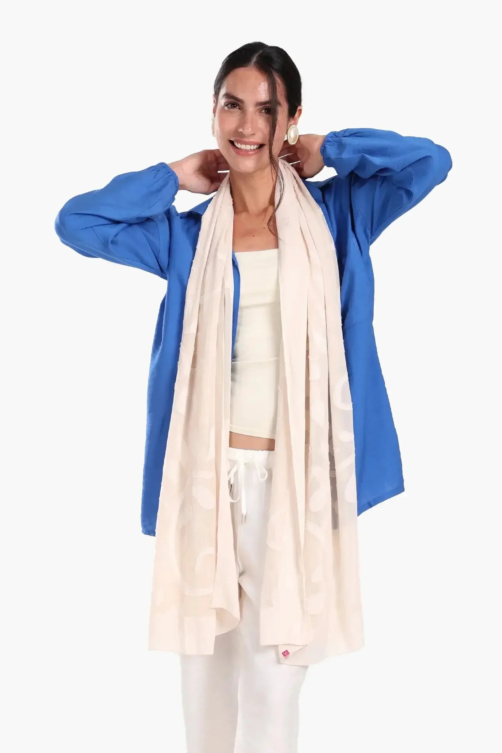 Carina - Elegant Self Pattern Scarf 1