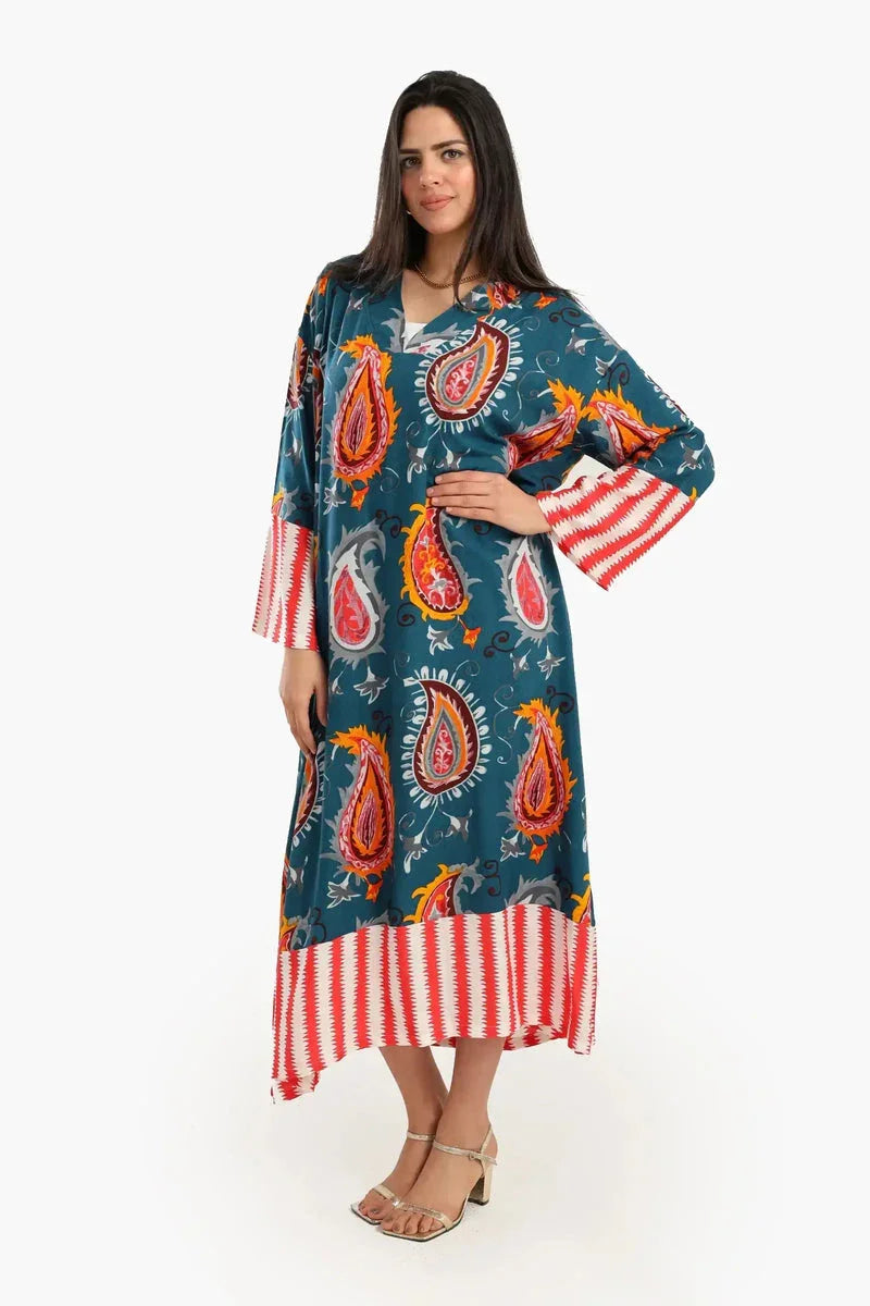 Carina - Colored Viscose Abaya 1