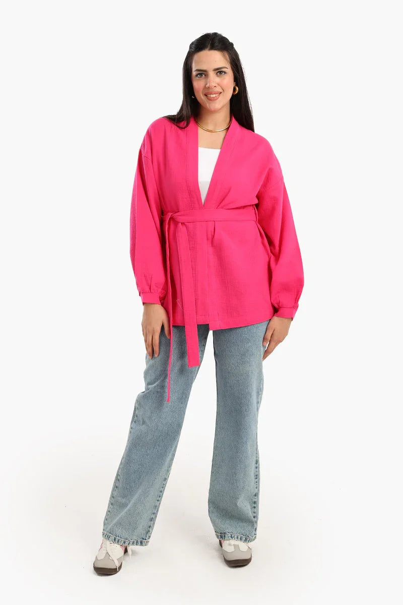 Carina - Tencel Open Front Cardigan 15