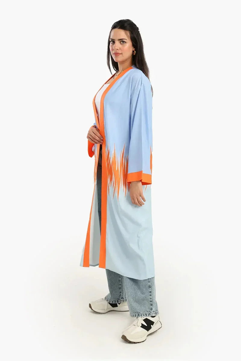 Carina - Color Block Midi Kimono 5