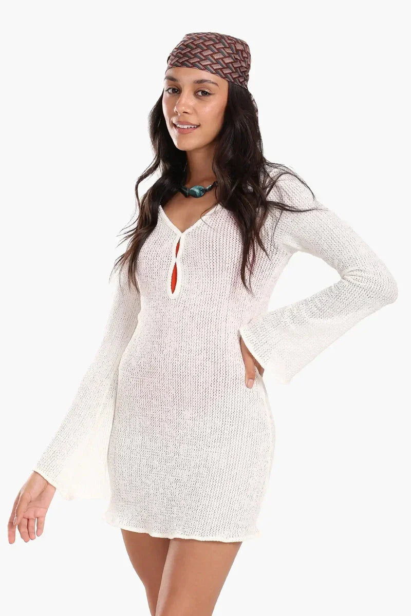 Carina - Knitted Short Beach Dress 8