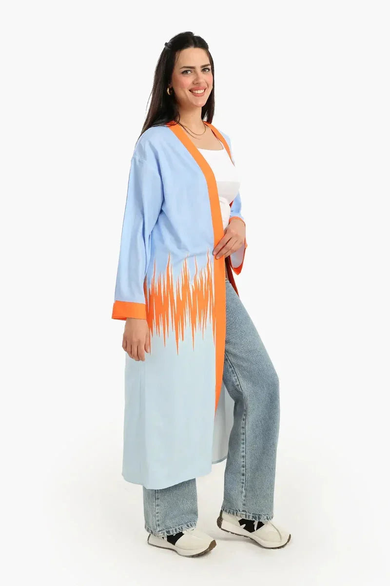 Carina - Color Block Midi Kimono 2