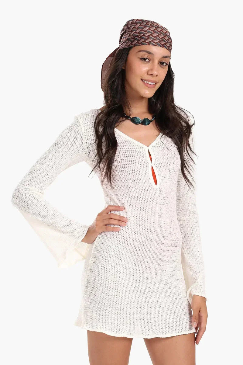 Carina - Knitted Short Beach Dress 11
