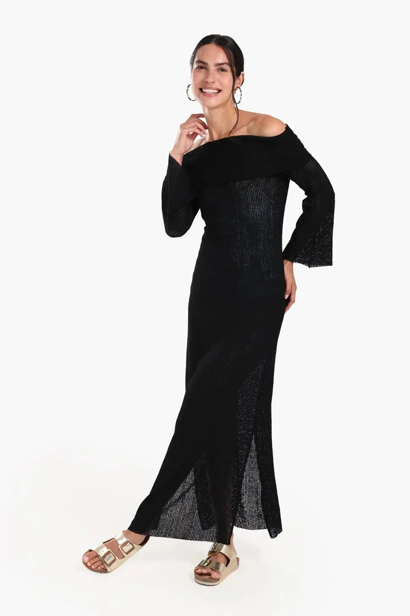 Carina - Off-Shoulder Maxi Beach Dress 1