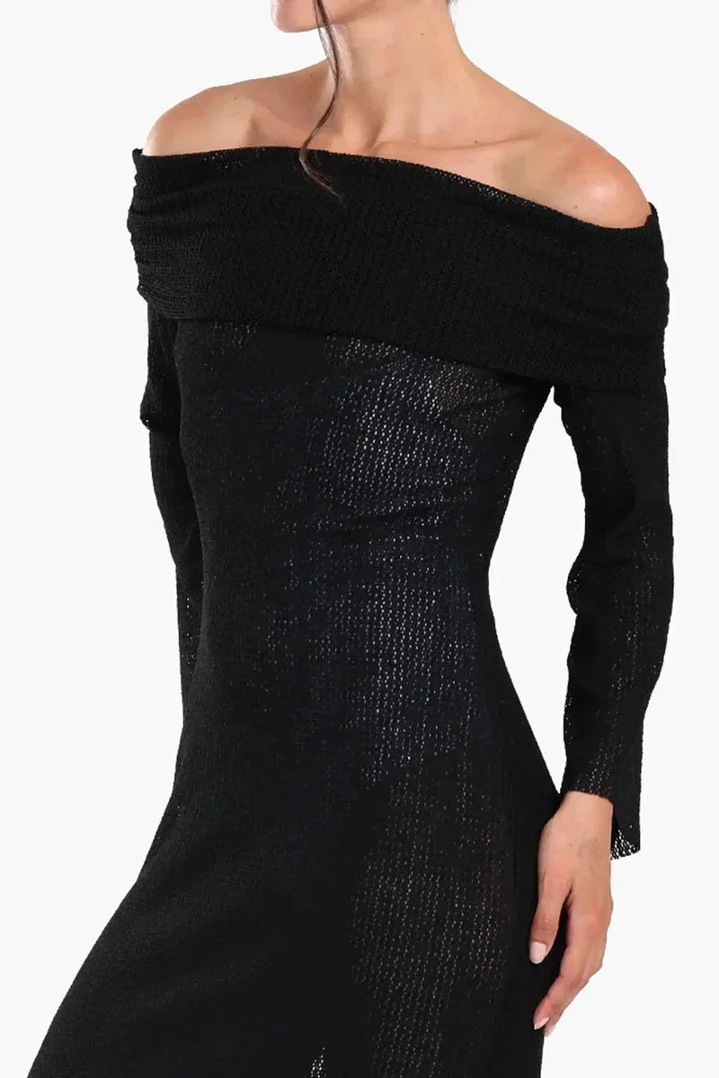 Off-Shoulder Maxi Beach Dress - Carina 7