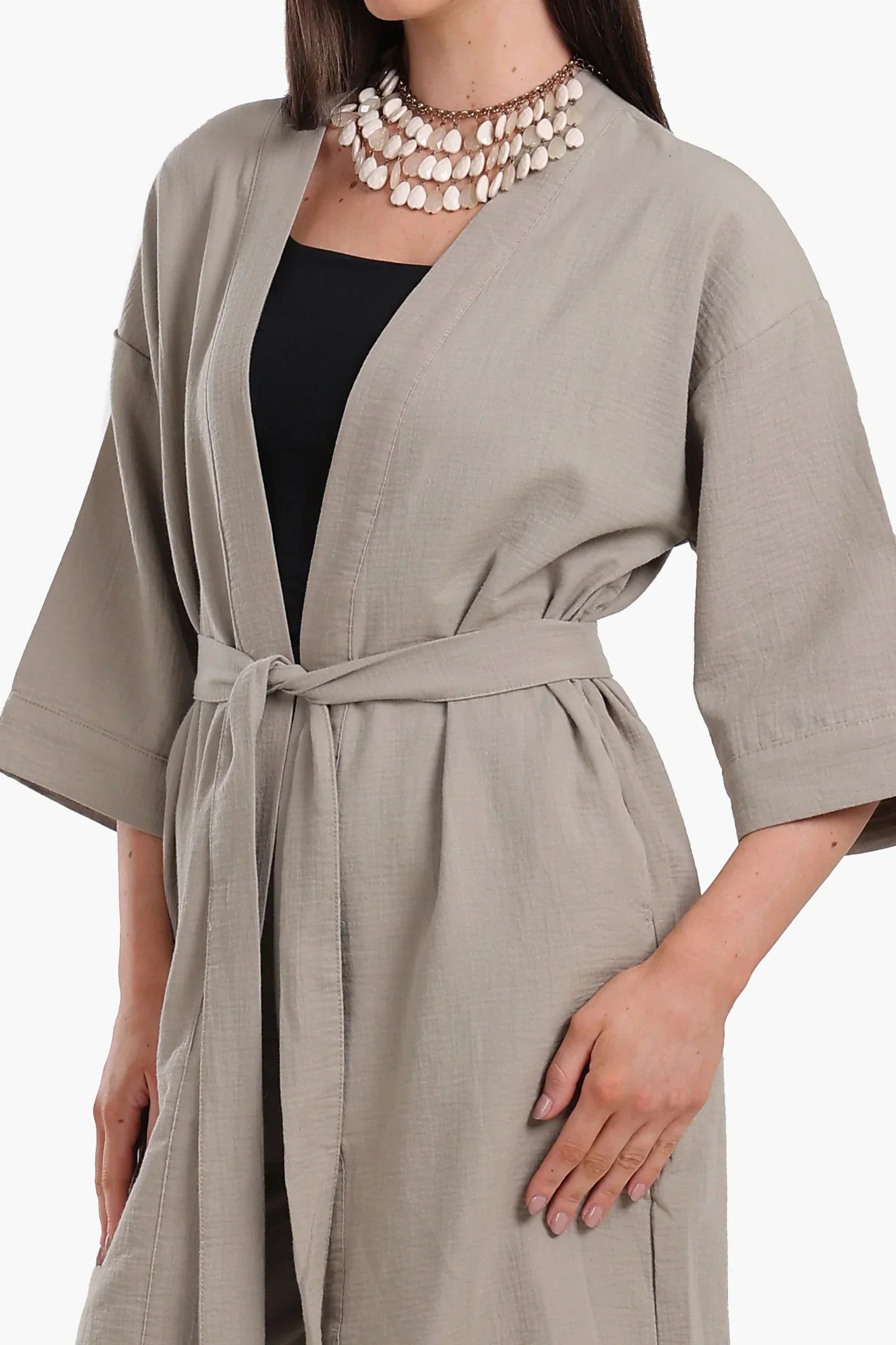 Clue - Timeless Midi-Length Kimono 4
