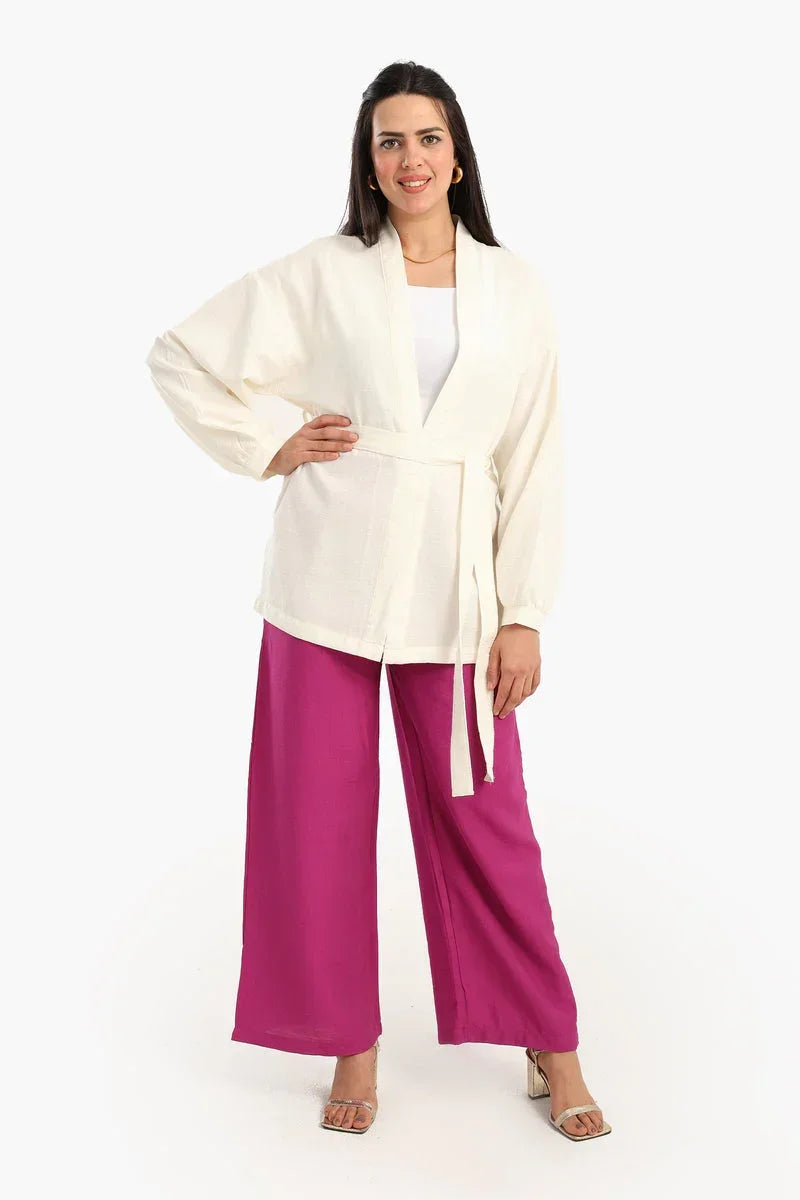 Carina - Tencel Open Front Cardigan 13