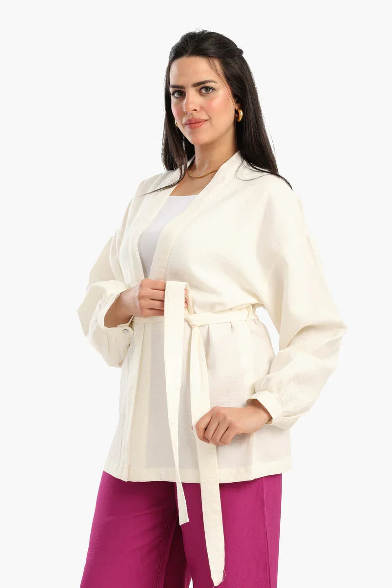 Carina - Tencel Open Front Cardigan 4