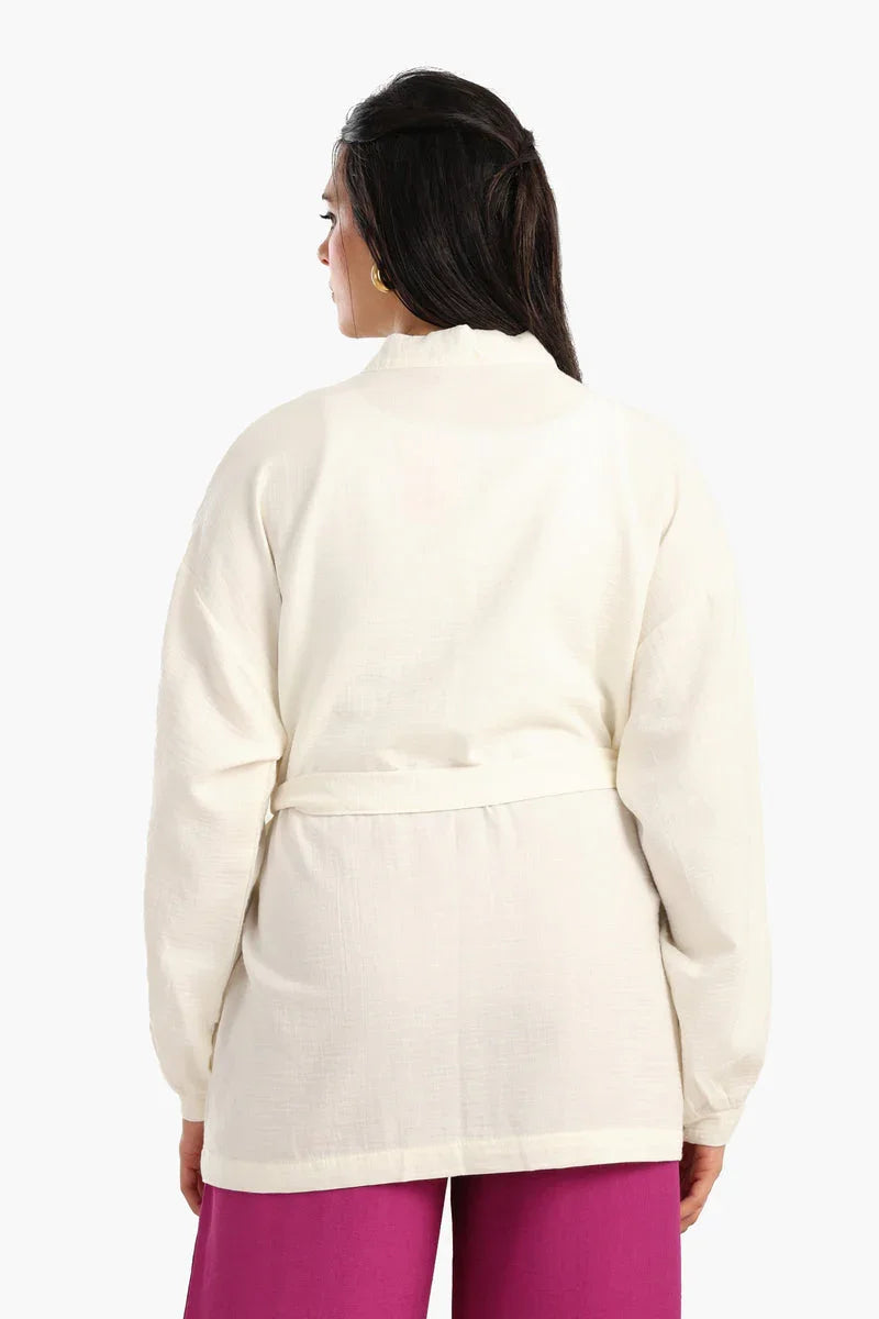 Carina - Tencel Open Front Cardigan 7