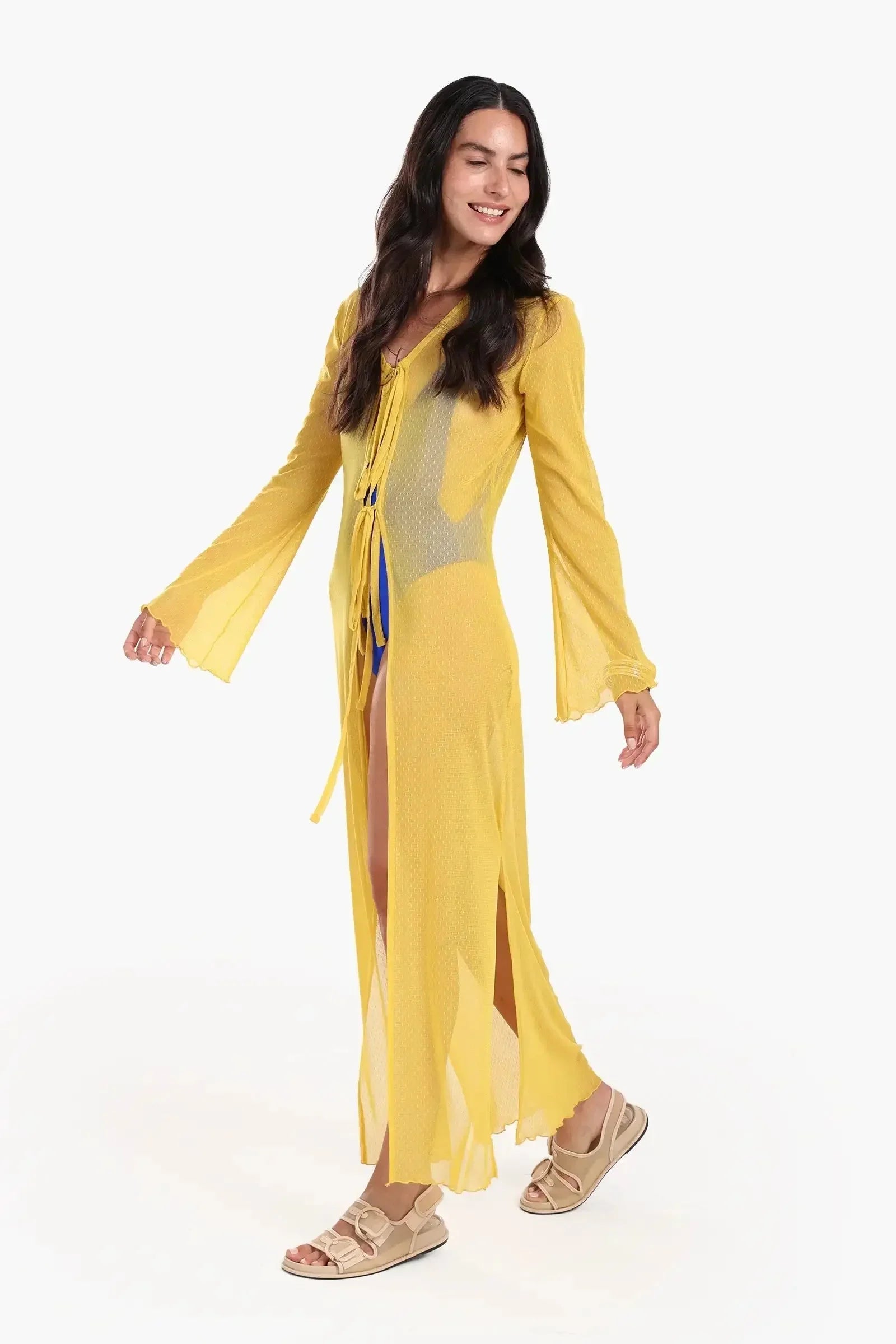 Carina - Mesh Beach Kimono Cover-Up 2