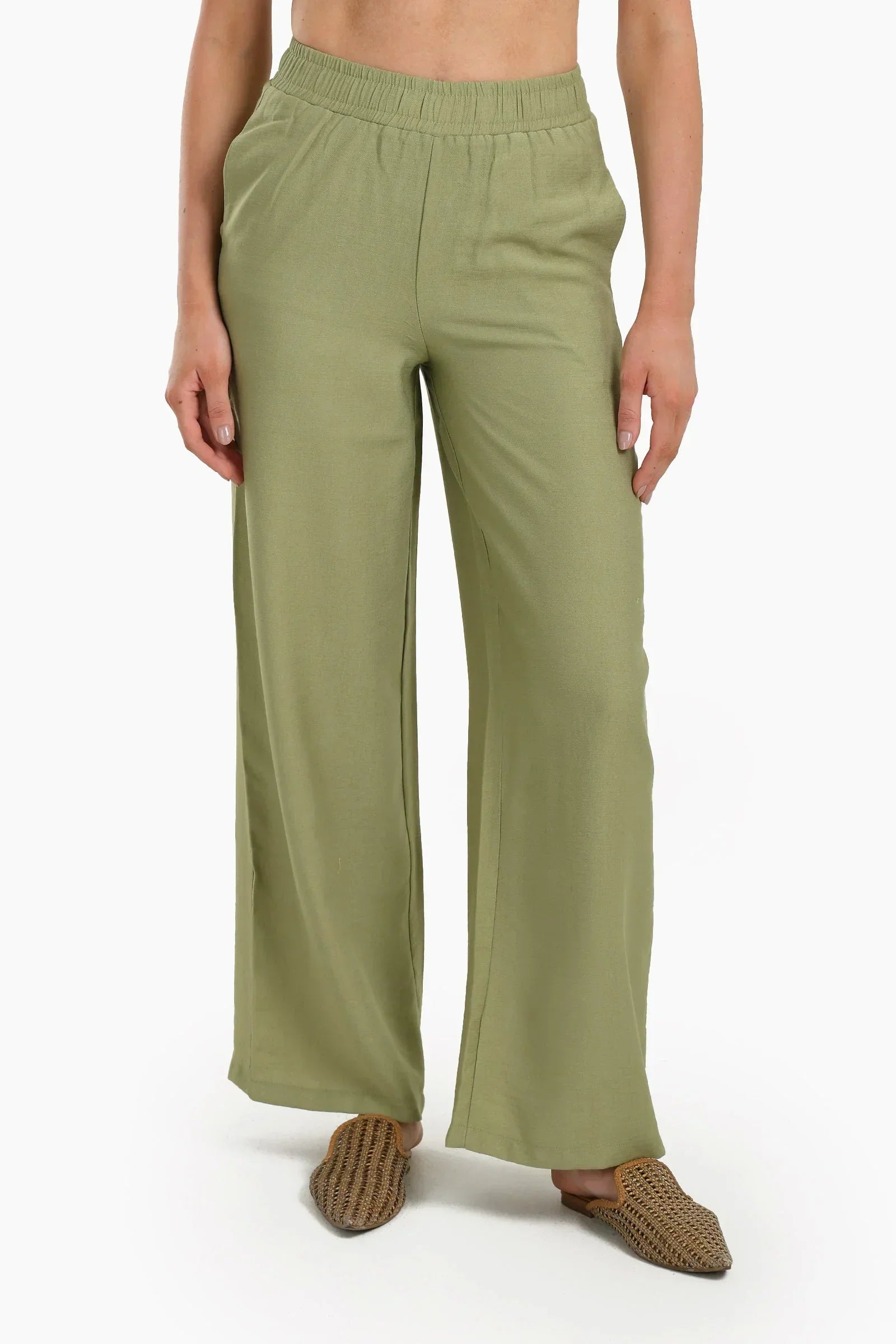 Clue - Olive Wide Leg Pants 1