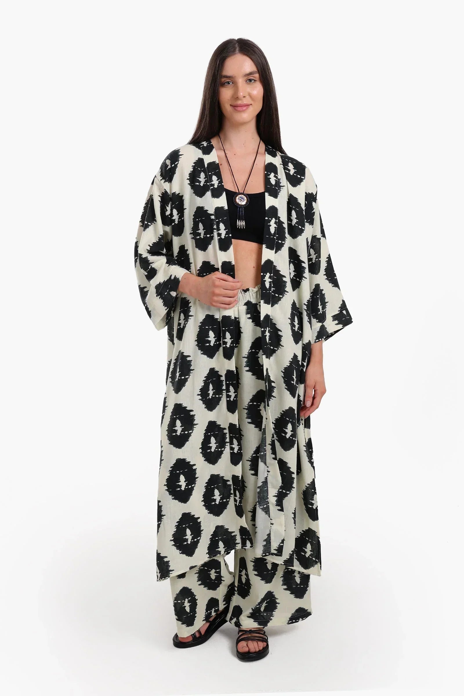 Clue - Elegant Flow Tencel Kimono 1