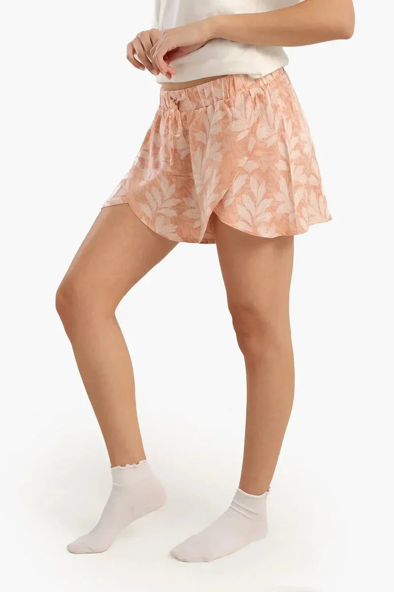 Carina - Leafy Pattern Pyjama Short 2
