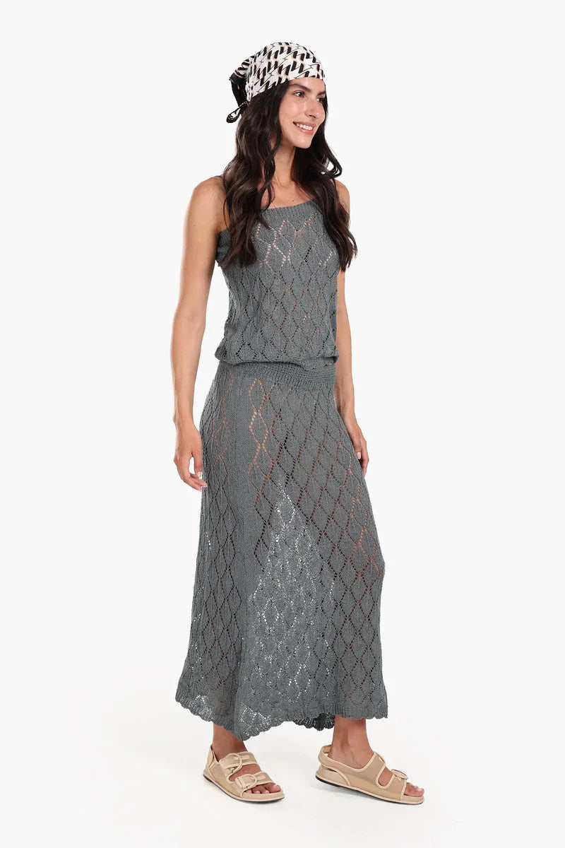 Carina - Sleeveless Knitted Beach Set 6