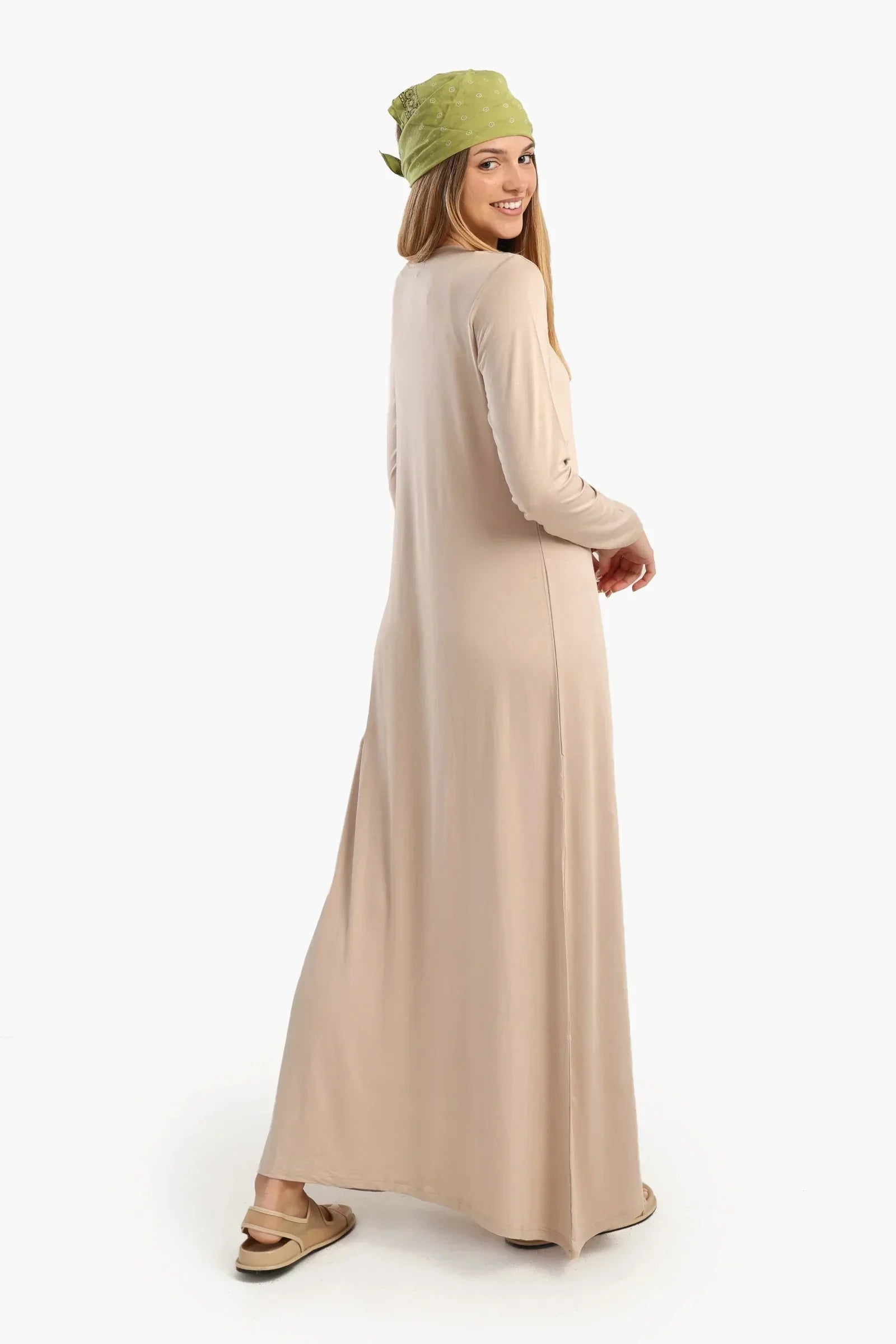 Carina - Viscose Round Neck Dress 3