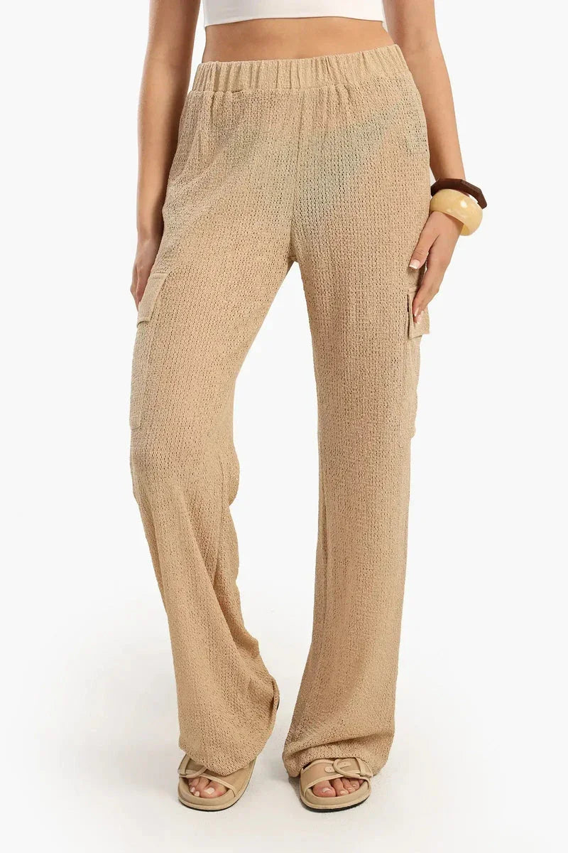 Carina - Knitted Baggy Beach Pants 2
