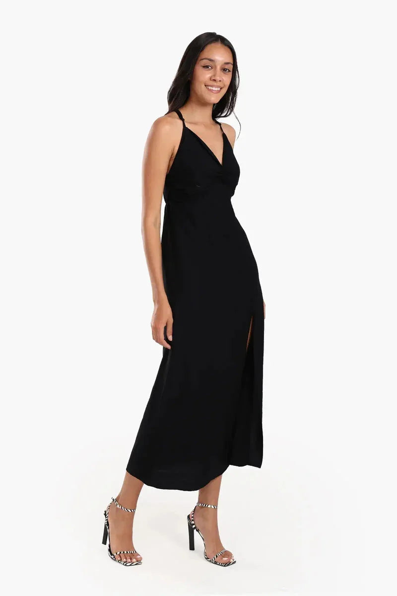 Carina - Crisscross Back Midi Dress 3
