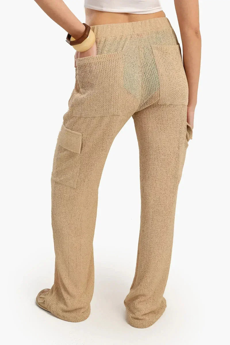 Knitted Baggy Beach Pants - Carina 6
