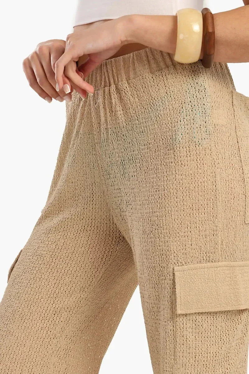 Knitted Baggy Beach Pants - Carina 8