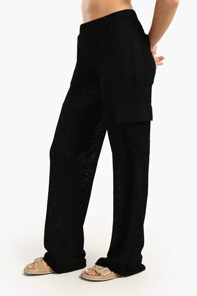 Knitted Baggy Beach Pants - Carina 3