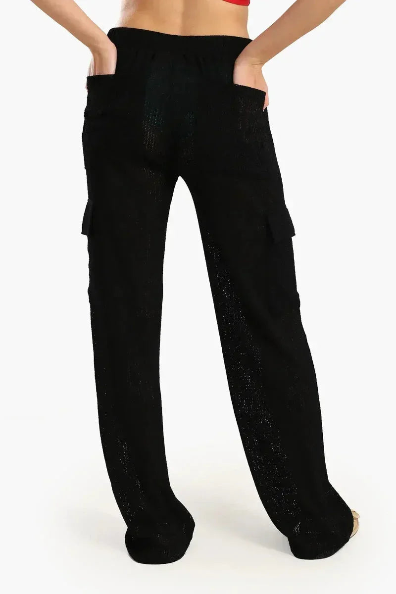 Knitted Baggy Beach Pants - Carina 5