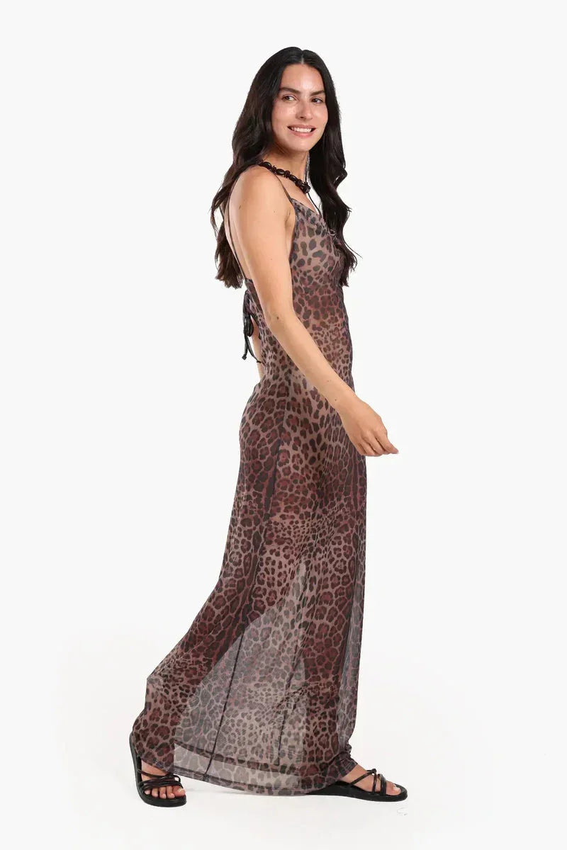 Animal Print Beach Dress - Carina 3