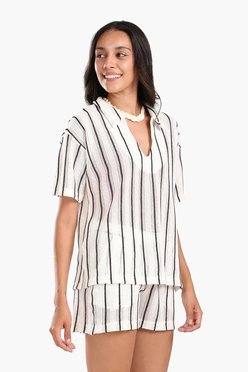 Chic Striped Beach Set - Carina 2