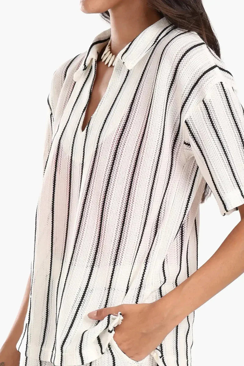 Chic Striped Beach Set - Carina 4