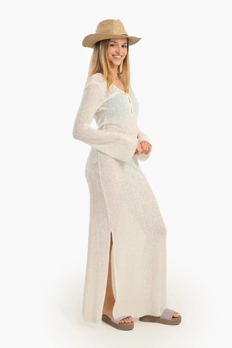 Knitted Long Beach Dress - Carina 5
