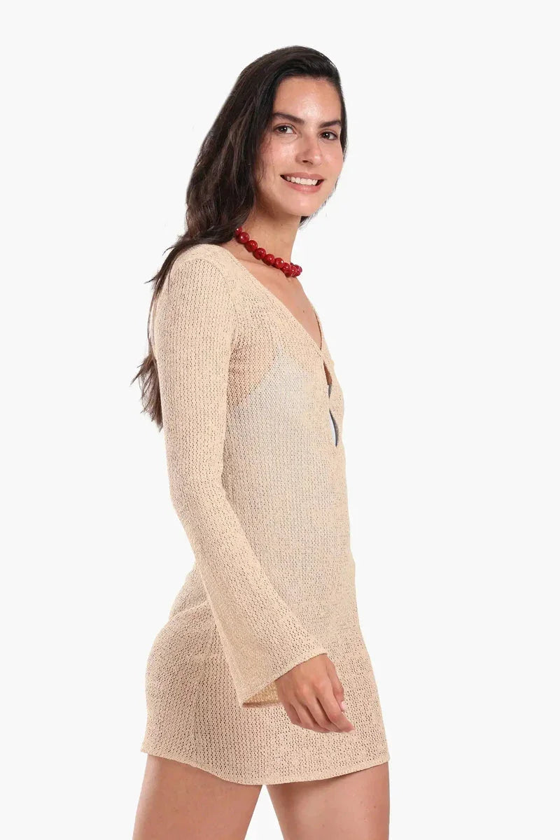 Carina - Knitted Short Beach Dress 12